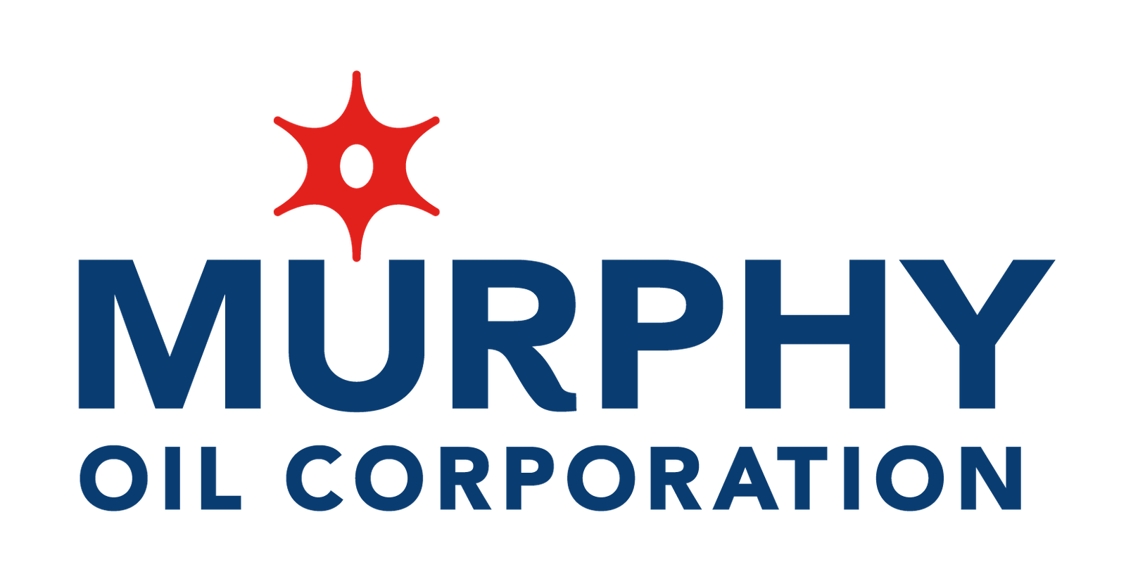 Logo of Murphy Oil Corporation featuring a stylized red asterisk above the bold blue text 'MURPHY', with 'OIL CORPORATION' underneath in smaller capital letters, representing the company's prominence in the oil and gas industry.